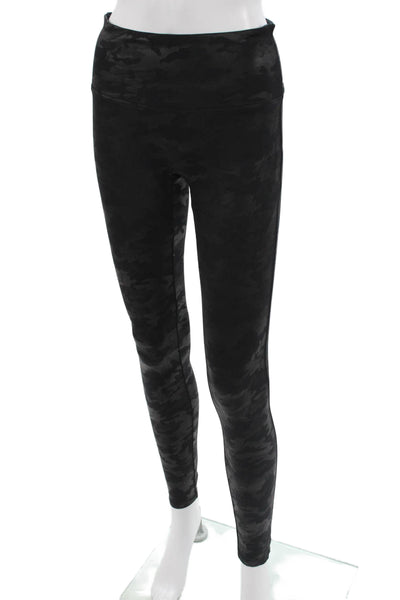 Spanx by Sara Blakely Womens Ankle Jeggings Black Camouflage Size M