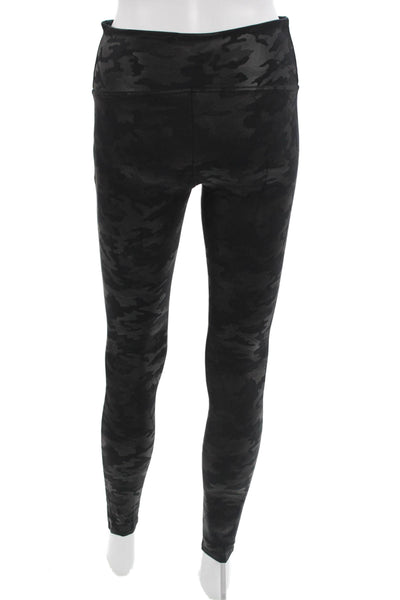 Spanx by Sara Blakely Womens Ankle Jeggings Black Camouflage Size M
