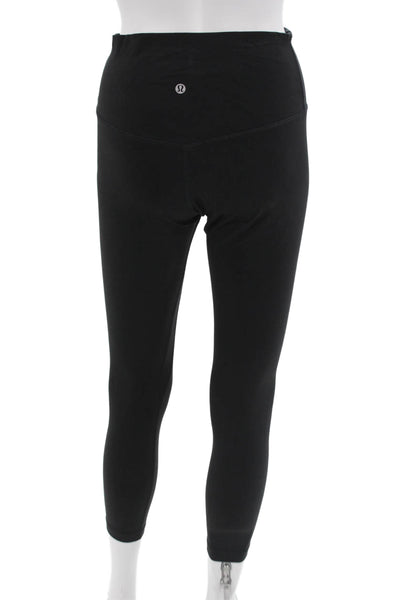 Lululemon Women Black Ankle Leggings Nylon Blend Size 8