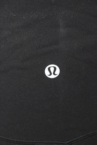 Lululemon Women Black Ankle Leggings Nylon Blend Size 8