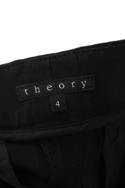 Theory Unisex Chino Shorts Black Designer Size 4
