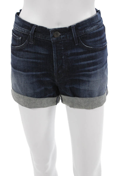 3x1 NYC Unisex Dark Blue Beach Shorts Button Closure Size 27