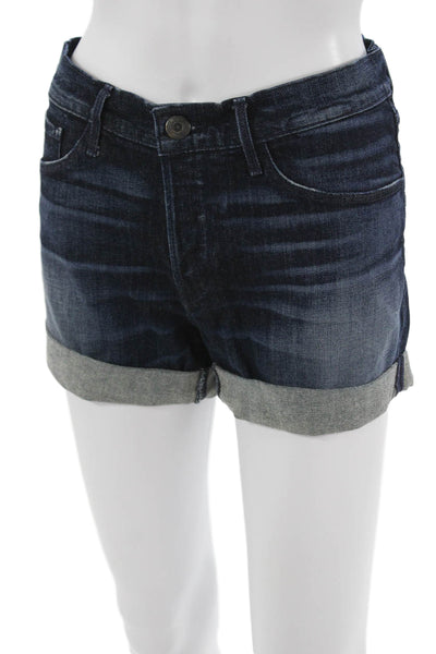 3x1 NYC Unisex Dark Blue Beach Shorts Button Closure Size 27