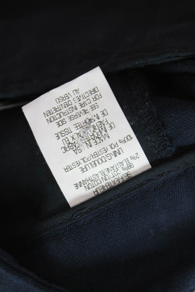 Theory Unisex Dark Blue Chino Shorts 98% Cotton 2% Elastane Size 4