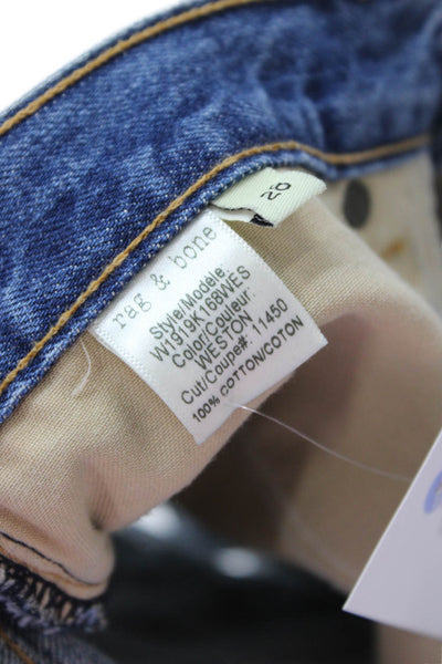 Rag & Bone Jean Unisex 90s Blue Cotton Shorts Size 28