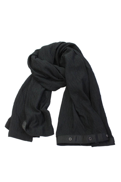 Lululemon Womens Button Snap Scarf Black Size One Size