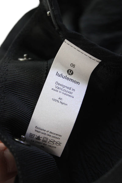 Lululemon Womens Button Snap Scarf Black Size One Size