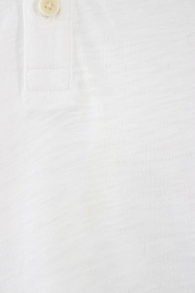 Velvet Mens Polo Collared Short Sleeve White 100% Cotton Size L