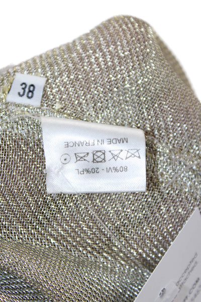 Wanda Nylon Women Beige Sleeveless Tank Top Designer Size 38
