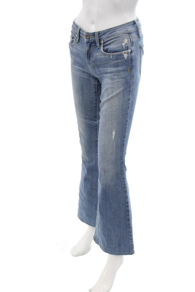 Genetic Denim Womens Bootcut Flare Jeans Blue High Rise 32 Inseam Size 25