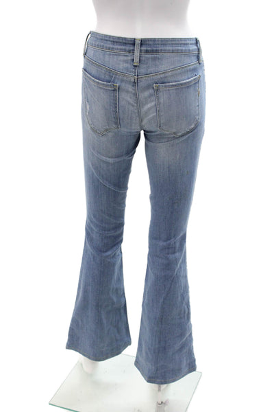 Genetic Denim Womens Bootcut Flare Jeans Blue High Rise 32 Inseam Size 25