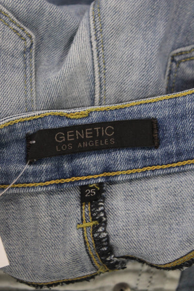 Genetic Denim Womens Bootcut Flare Jeans Blue High Rise 32 Inseam Size 25