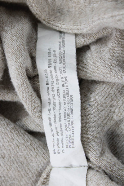 Zara Trafaluc Unisex Cardigan Beige Viscose Blend Long Sleeve Size S