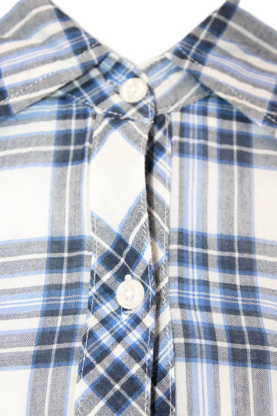 Rails Womens Plaid Collared Button Up Cotton Long Sleeve Basic Size XS Petite