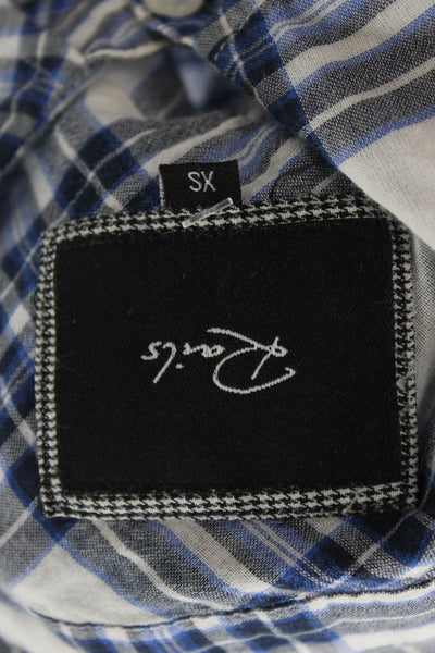 Rails Womens Plaid Collared Button Up Cotton Long Sleeve Basic Size XS Petite