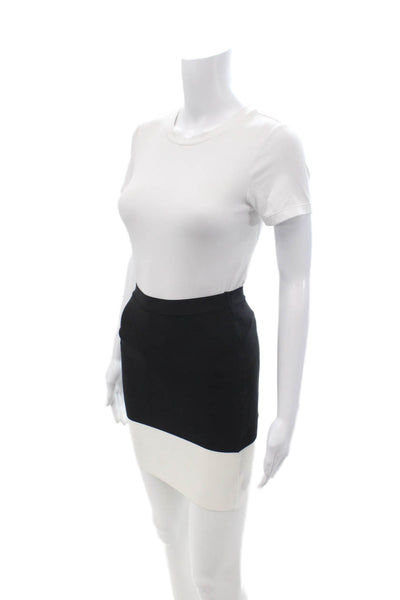 BCBGMAXAZRIA Women Bandage Mini Pencil Skirt Black Size XS