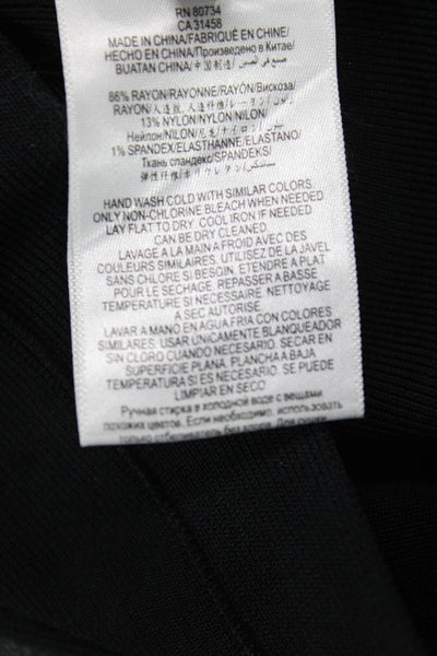 BCBGMAXAZRIA Women Bandage Mini Pencil Skirt Black Size XS