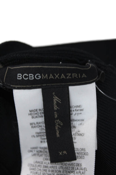 BCBGMAXAZRIA Women Bandage Mini Pencil Skirt Black Size XS