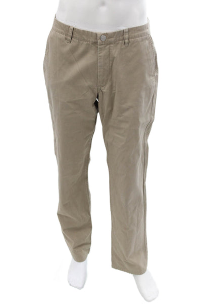 Bonobos Mens Chino Pants Beige 100% Cotton Button Size 34