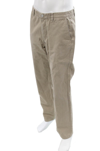 Bonobos Mens Chino Pants Beige 100% Cotton Button Size 34
