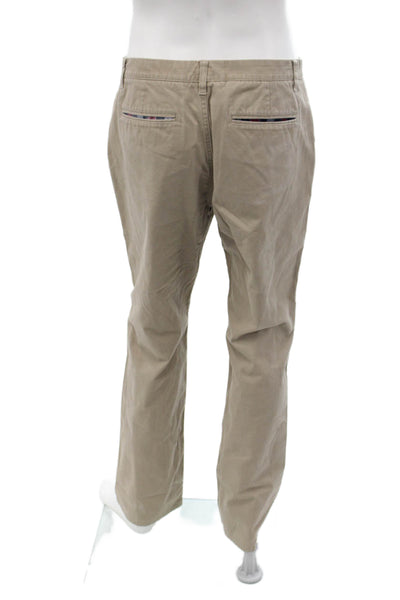 Bonobos Mens Chino Pants Beige 100% Cotton Button Size 34
