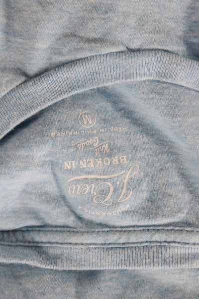 J Crew Mens Light Blue 100% Cotton Crew Neck T-Shirt Short Sleeve Size M