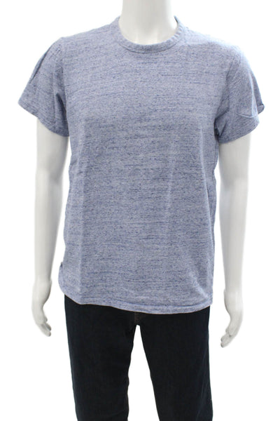 Rag & Bone Mens T-Shirt Light Blue Crew Short Sleeve Cotton Size L
