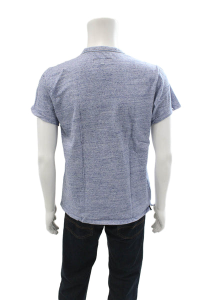 Rag & Bone Mens T-Shirt Light Blue Crew Short Sleeve Cotton Size L