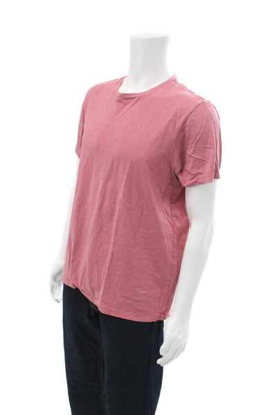 J Crew Mens Pink Cotton Crew Neck Short Sleeve T-Shirt Size L