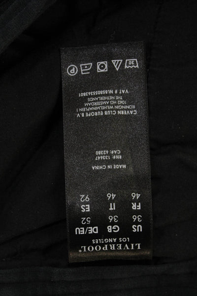 Liverpool Los Angeles Mens Jogger Pants Black Drawstring Cotton Blend Size 36