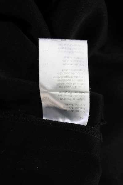 Gerard Darel Women Shift Dress Black V-Neck Long Sleeve Button Size 44