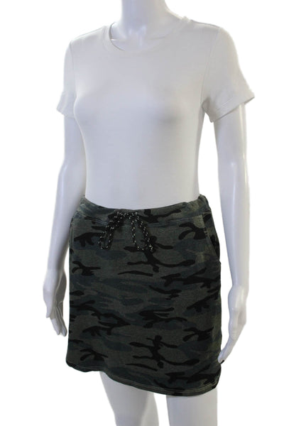 Sundry Womens Dark Gray Camo Mini Pencil Skirt Size 1