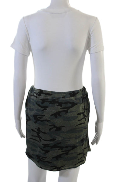 Sundry Womens Dark Gray Camo Mini Pencil Skirt Size 1
