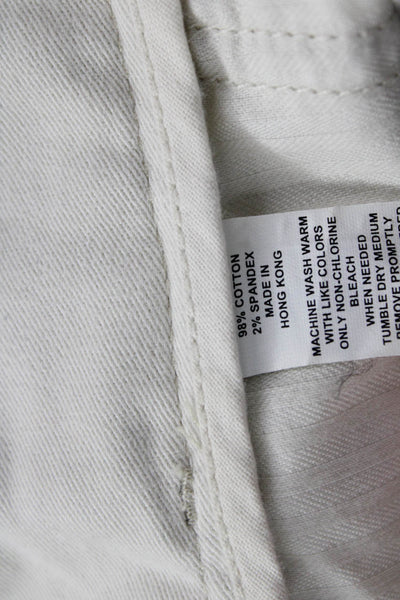 Express Womens Mini Pencil Skirt Beige Cotton Spandex Size 4