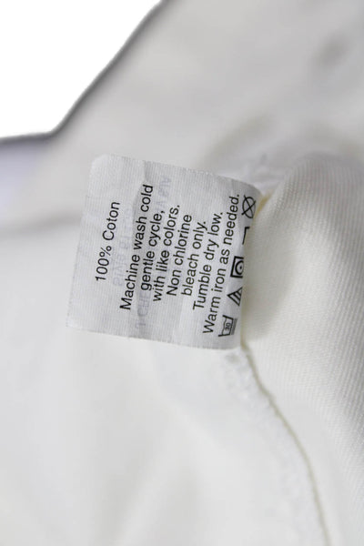 J Crew Unisex Chino Shorts White Cotton Size 0