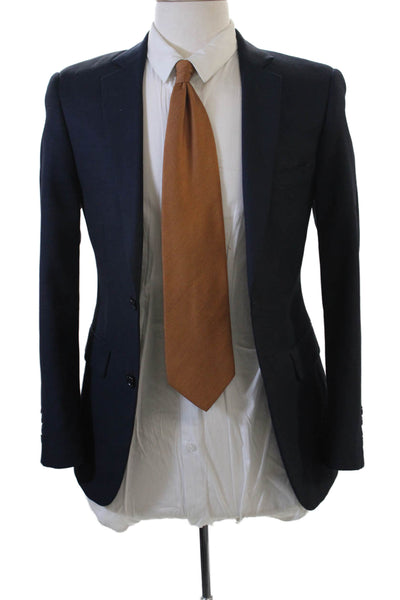 Combatant Gentlemen Mens Dark Blue Wool Blazer Classic Button Size 34