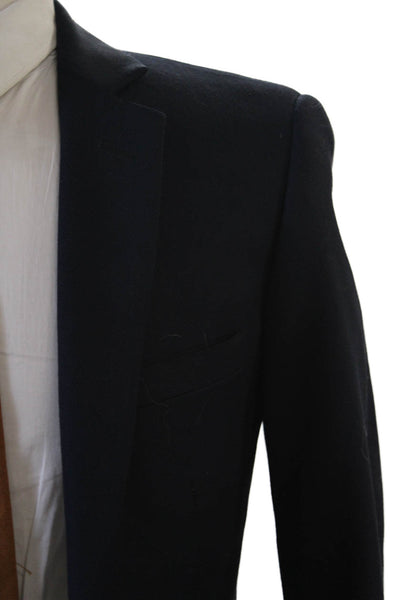 Combatant Gentlemen Mens Dark Blue Wool Blazer Classic Button Size 34
