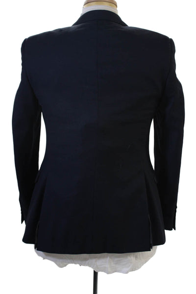 Combatant Gentlemen Mens Dark Blue Wool Blazer Classic Button Size 34