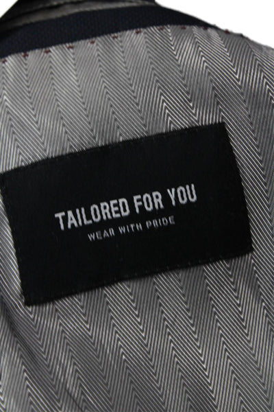 Combatant Gentlemen Mens Dark Blue Wool Blazer Classic Button Size 34