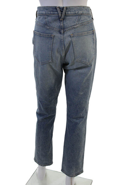Veronica Beard Women Cropped Straight High Rise Jeans Blue Size 27