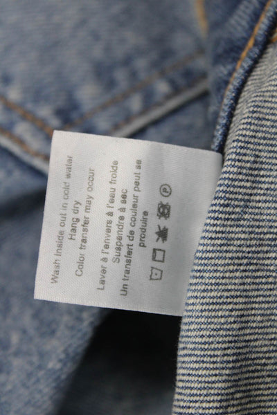 Veronica Beard Women Cropped Straight High Rise Jeans Blue Size 27