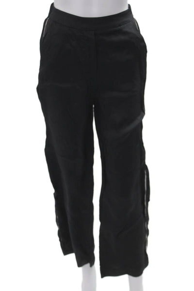 Wilfred Womens Cargo Pants Black Cupro Zip Inseam 28 Size 0
