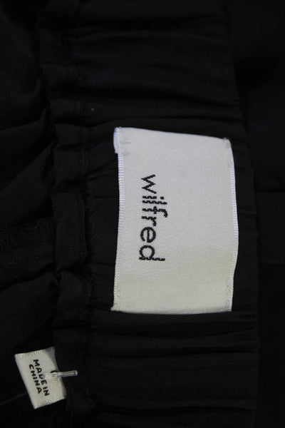 Wilfred Womens Cargo Pants Black Cupro Zip Inseam 28 Size 0
