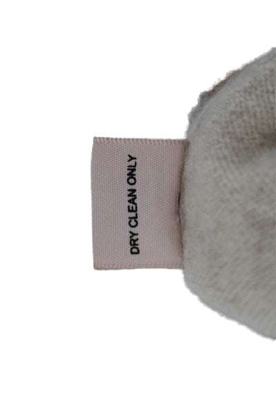 philosophy Unisex Pullover 100% Cashmere Heart Crew Neck Beige Sweater Size XS