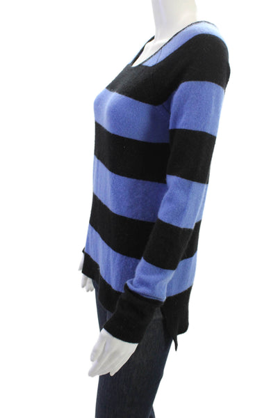 Christopher Fischer Unisex Black Striped Pullover Sweater 60% Cotton Size S