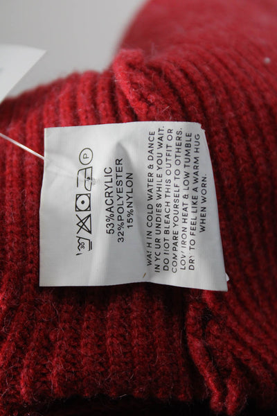 Peppermayo Unisex Cardigan Red Button Round Neck Long Sleeve Size M