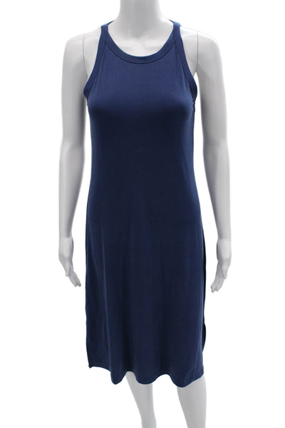 Banana Republic Womens Tank Dress Dark Blue High Neck Sleeveless Short Size XS