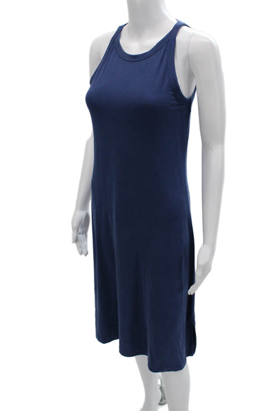 Banana Republic Womens Tank Dress Dark Blue High Neck Sleeveless Short Size XS