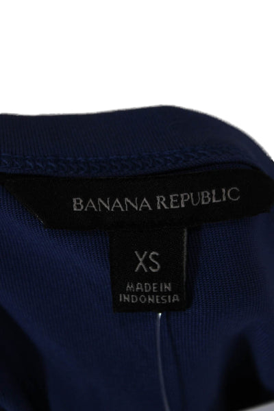 Banana Republic Womens Tank Dress Dark Blue High Neck Sleeveless Short Size XS