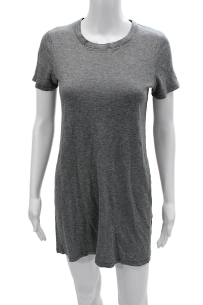 Rag & Bone Womens T-Shirt Dress Gray Short Sleeve Crew Neck Size S